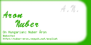 aron nuber business card